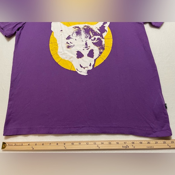 Puma Animal Logo Graphic T-SHIRT Purple FOREVERBETTER Men Size XL - Picture 6 of 9